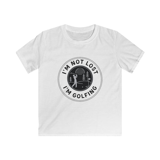 I'm Not Lost, I'm Golfing Kids Tee — Golf Lover Shirt for Kids
