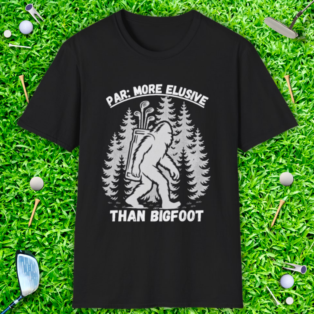 Par More Elusive Than Bigfoot Graphic Tee — Golf T-Shirt