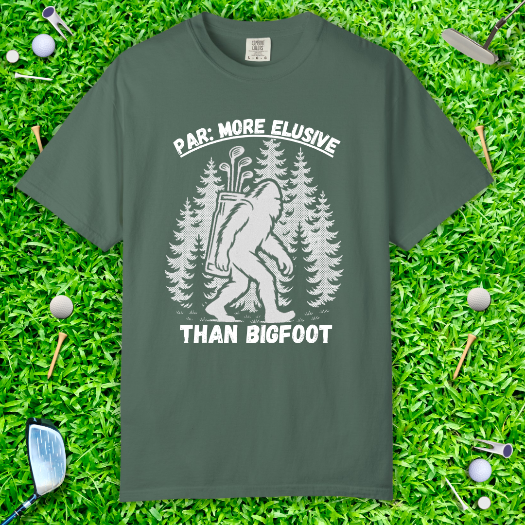 Par More Elusive Than Bigfoot Graphic Tee — Golf T-Shirt