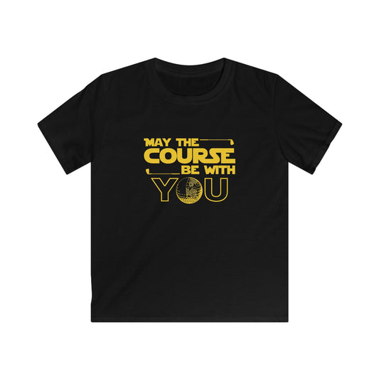May the Course Be With You Kids Tee — Golf Humor Shirt