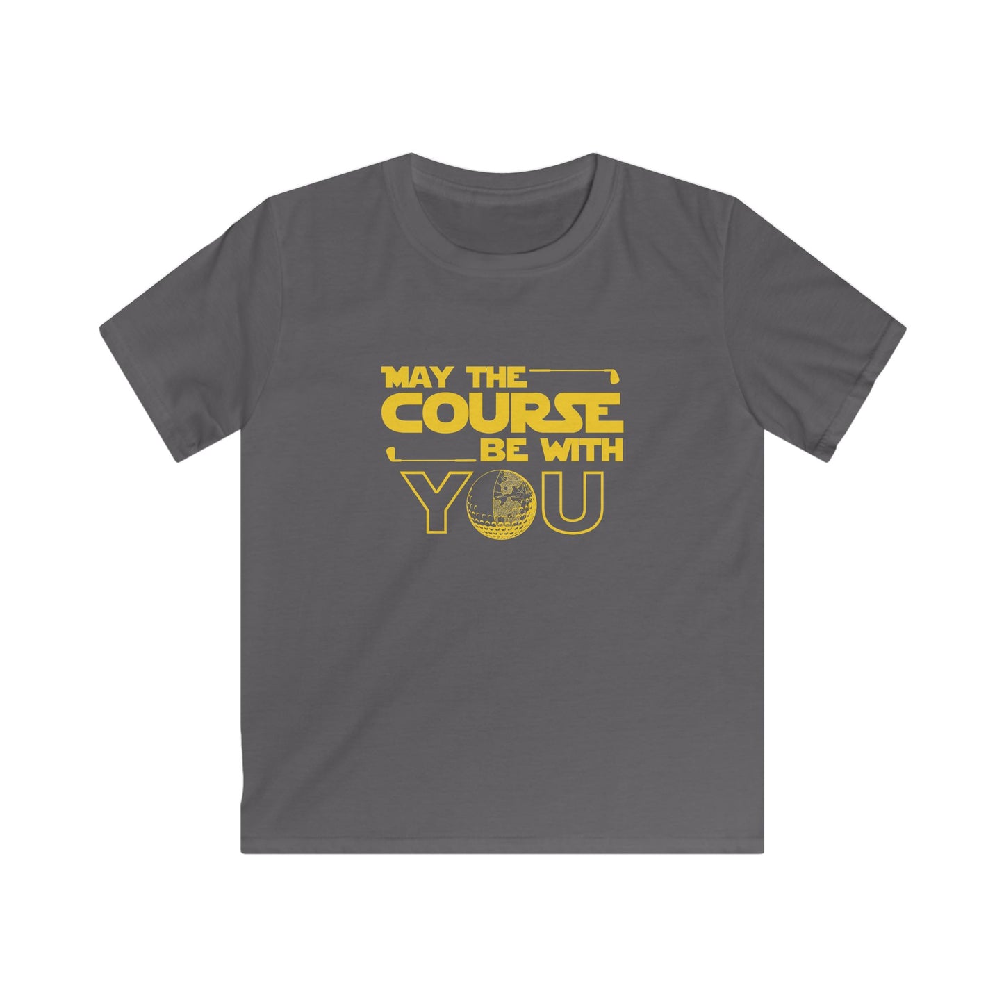 May the Course Be With You Kids Tee — Golf Humor Shirt