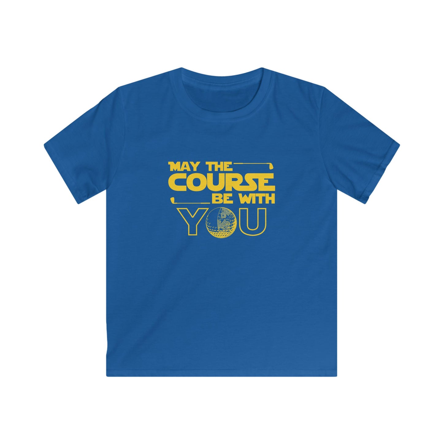 May the Course Be With You Kids Tee — Golf Humor Shirt