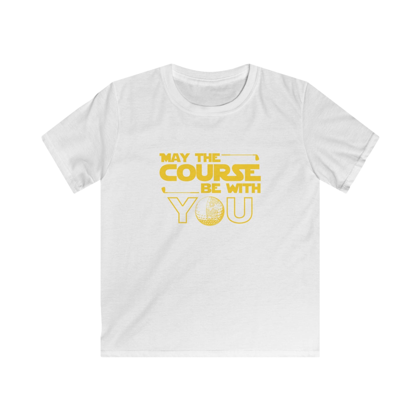 May the Course Be With You Kids Tee — Golf Humor Shirt