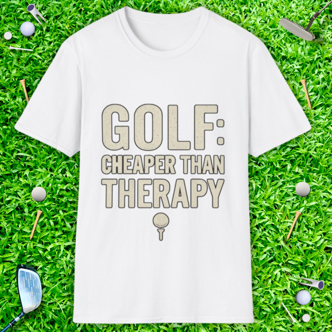 Golf: Cheaper Than Therapy - T-Shirt