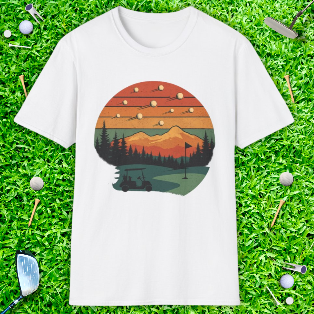 Shooting Golf Balls Retro T-Shirt