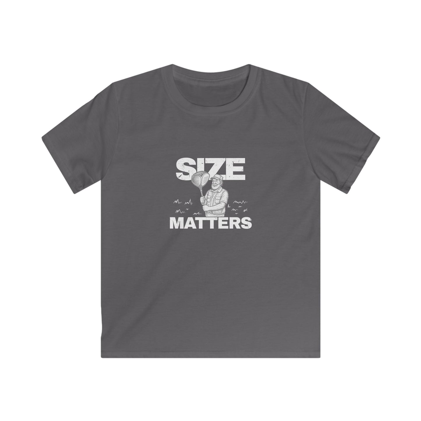 Size Matters Kids Tee — Golf Graphic Shirt