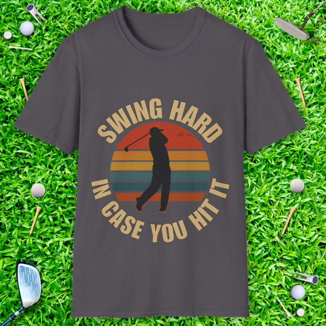 Swing Hard In Case You Hit It Retro T-Shirt