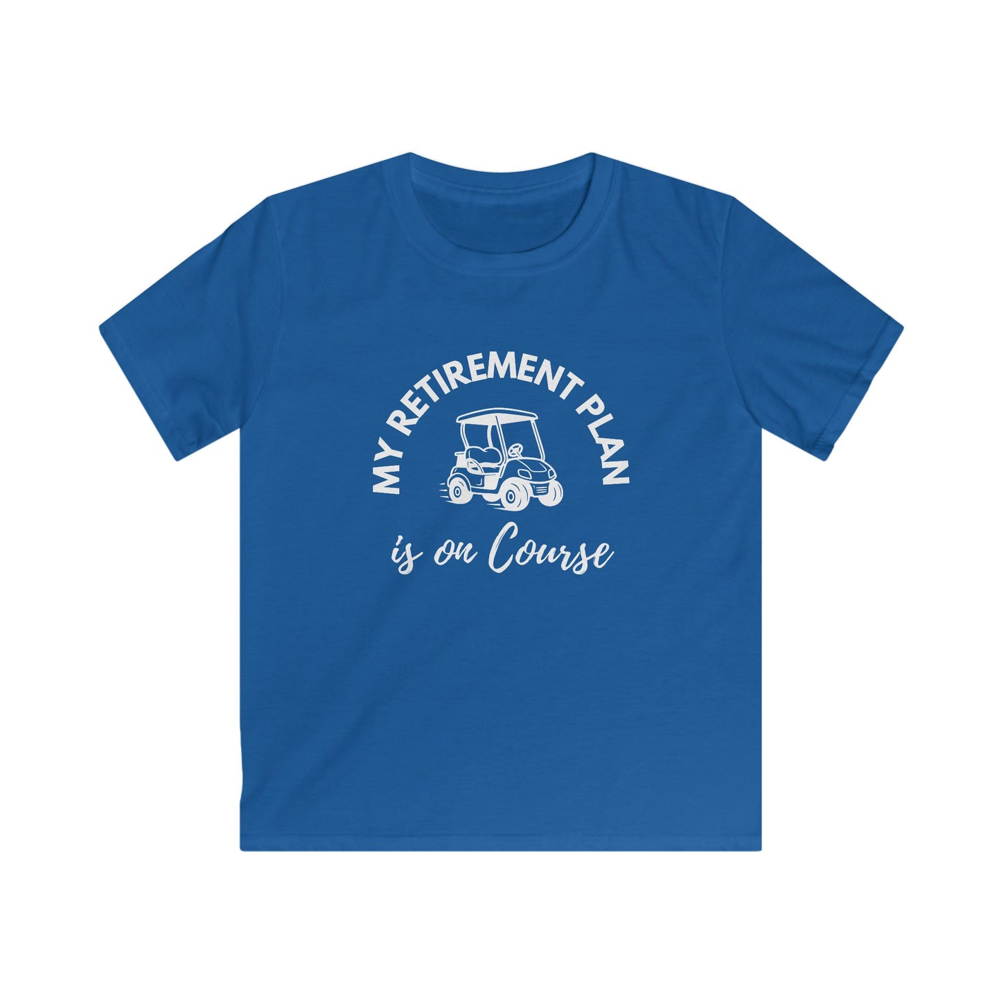 My Retirement Plan Is on Course — Golf Cart Shirt — Kids Tee