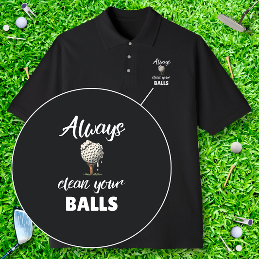 Always Clean Your Balls Polo
