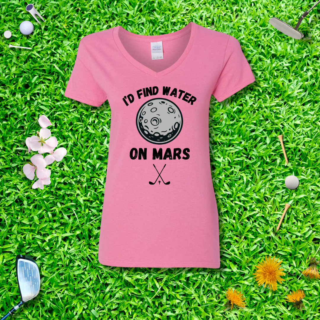 I'd Find Water On Mars V-Neck