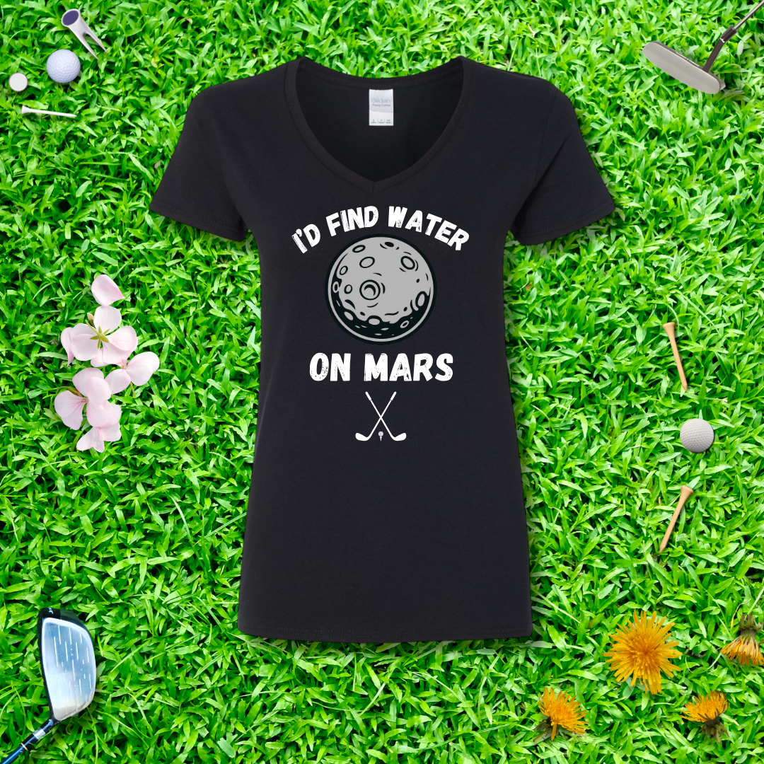I'd Find Water On Mars V-Neck