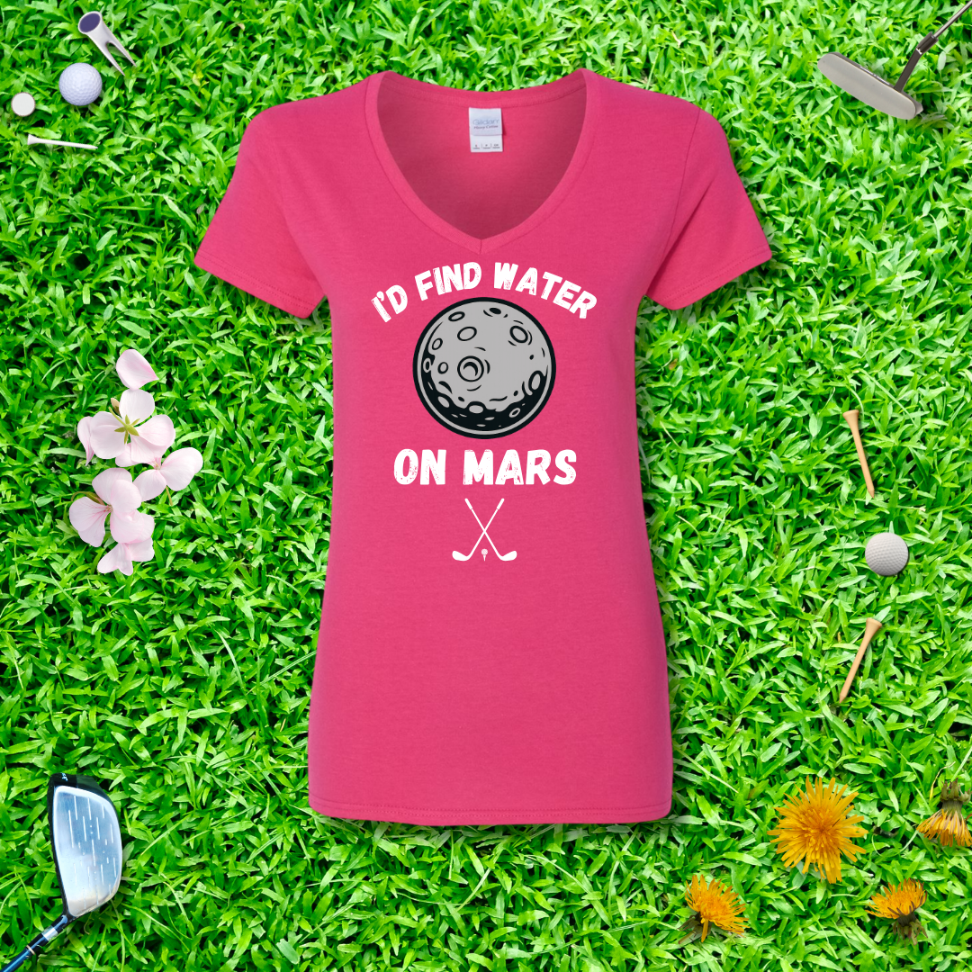 I'd Find Water On Mars V-Neck