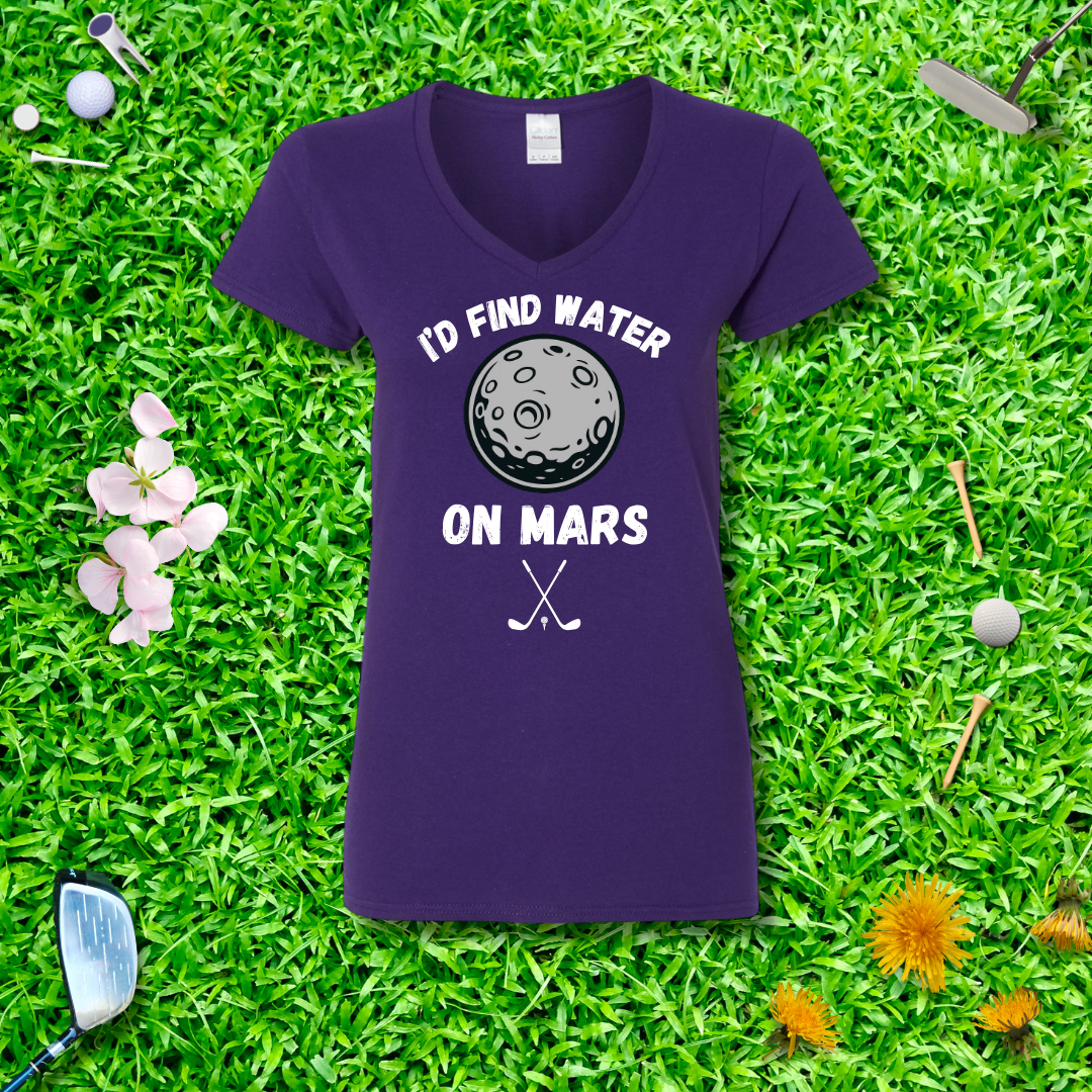 I'd Find Water On Mars V-Neck