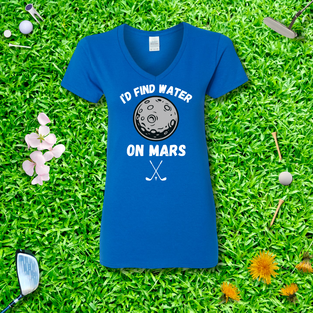 I'd Find Water On Mars V-Neck