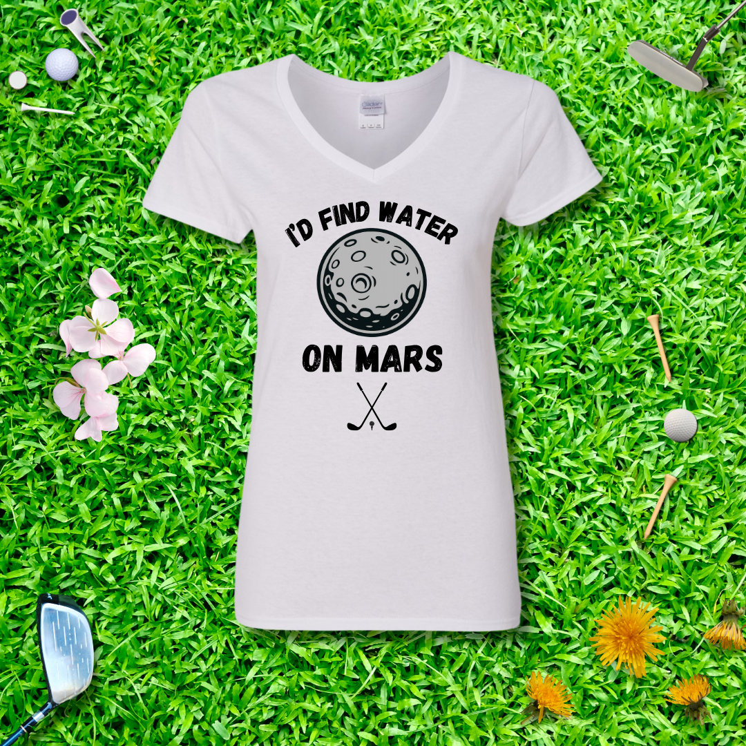 I'd Find Water On Mars V-Neck